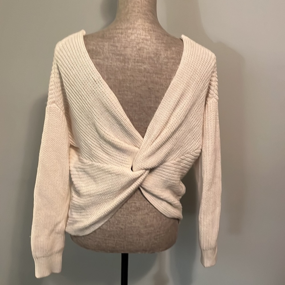 Love Tree size Large cropped sweater with detail in back. - Picture 2 of 5